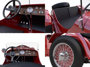 mercedes-benz sskl 1929 3D Model