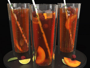 peach ruspberry lemonade 3D Model