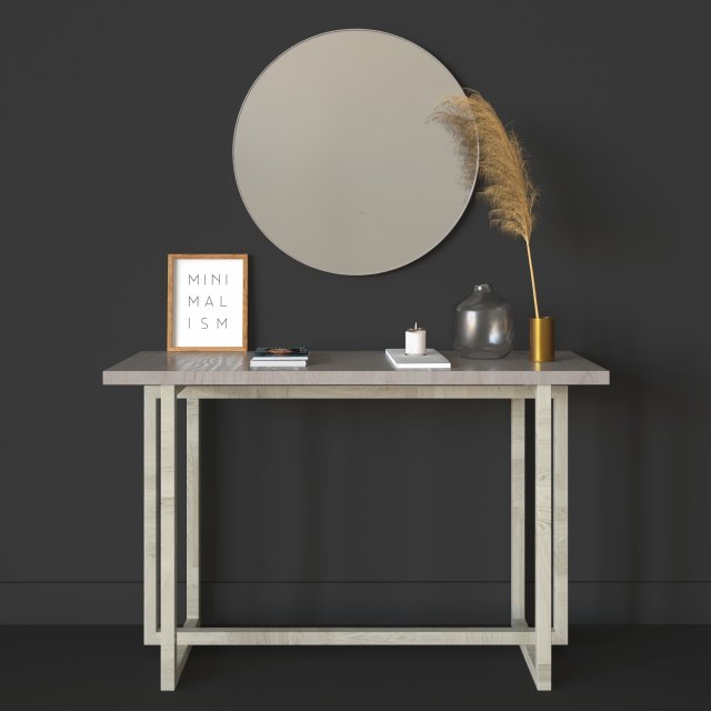 minimalism console table 3D Model .c4d .max .obj .3ds .fbx .stl .blend 