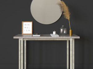 minimalism console table 3D Model