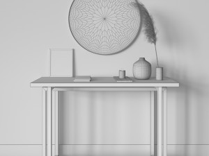 minimalism console table 3D Model