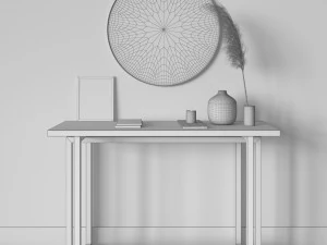 minimalism console table 3D Model