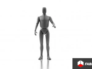 human mannequin dummy - 11 scale - maniqui humano - escala 11 3D Model