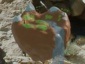 low poly island Modelo 3D