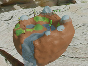 low poly island 3D Model