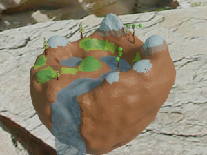 low poly island 3D Model