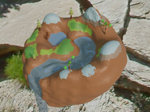 low poly island 3D Model