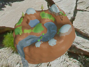 low poly island 3D Model