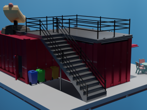 cartoon hot dogs low poly 3D 模型