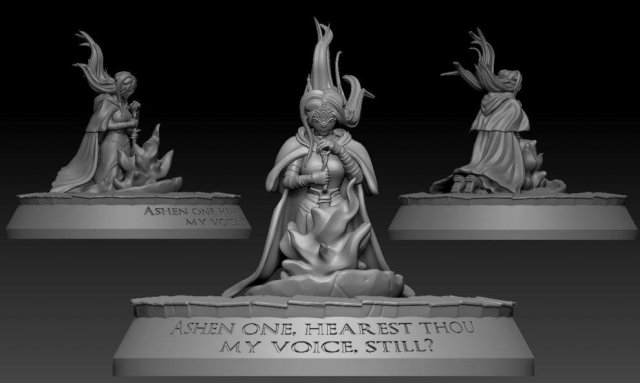 dark souls firekeeper stl 3D मॉडल .c4d .max .obj .3ds .fbx .stl .blend 