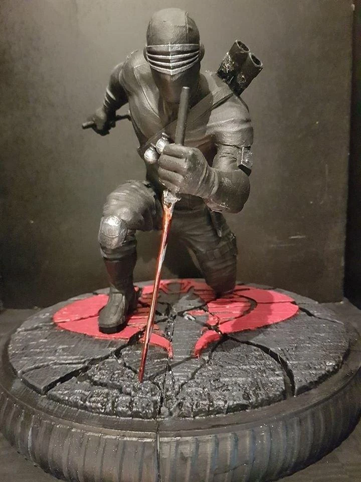 gi joe snake eyes statue 3D Model .c4d .max .obj .3ds .fbx .stl .blend