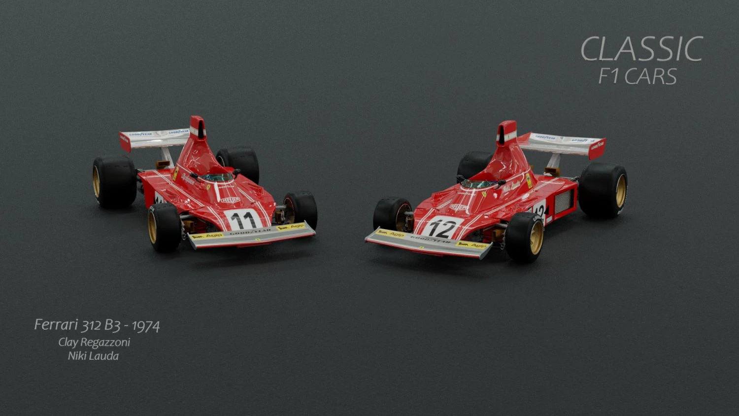 ferrari 312b3 3D Model .c4d .max .obj .3ds .fbx .stl .blend