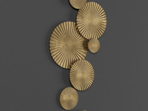 gold wall decor 3D Model