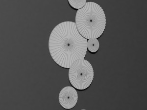 gold wall decor 3D Model