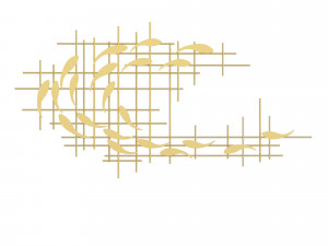 modern luxury iron wall Modelo 3D