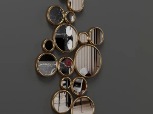 स्ट्रिक बोल्टन गोल दर्पण 3D मॉडल