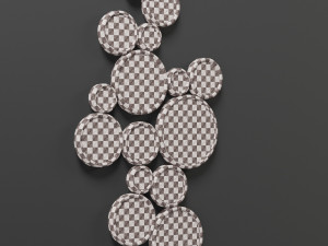 strick bolton round mirrors 3D Model