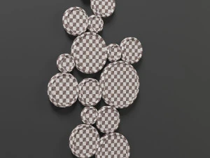 strick bolton round mirrors 3D Model