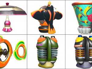 cartoon - objects 3D Model