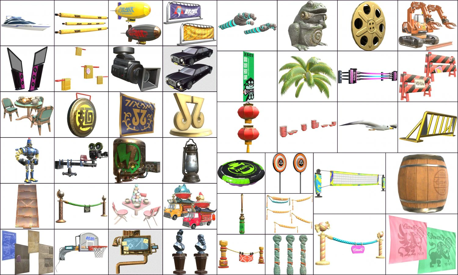cartoon - objects 2 3D Model .c4d .max .obj .3ds .fbx .stl .blend