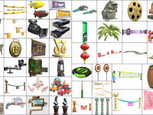 cartoon - objects 2 3D 模型