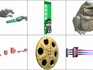 cartoon - objects 2 3D Model