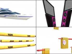 cartoon - objects 2 3D Model