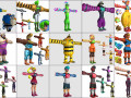 cartoon - characters 2 3D 模型