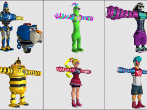 cartoon - characters 2 3D 模型