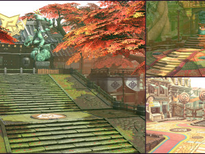 cartoon - stages 3D 模型