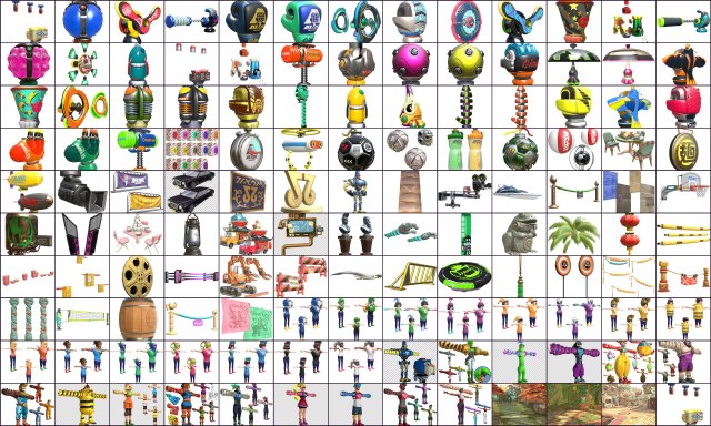 cartoon - collection characters objects items 3D 模型 .c4d .max .obj .3ds .fbx .stl .blend 