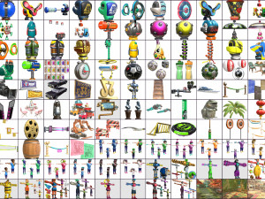 cartoon - collection characters objects items 3D 模型
