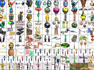 cartoon - collection characters objects items 3D Model