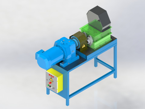 Rotary can crusher Model 3D