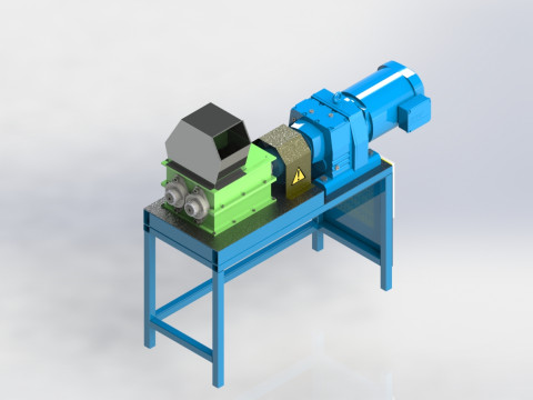 Rotary can crusher Model 3D