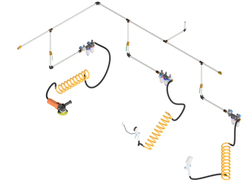 Установка сжатого воздуха 3D Модель