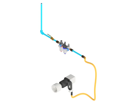 Compressed air installation 3D Model