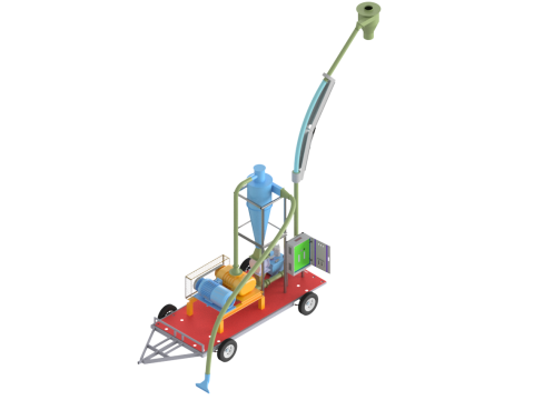 Pneumatic grain conveyor 3Dモデル