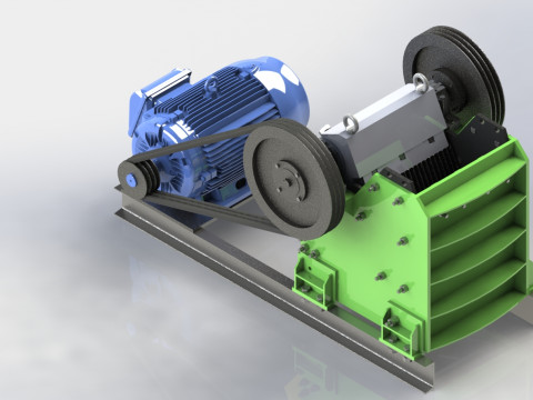 Jaw crusher 3Dモデル