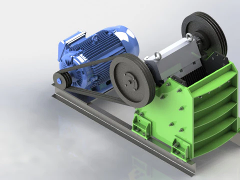 Jaw crusher 3D Model