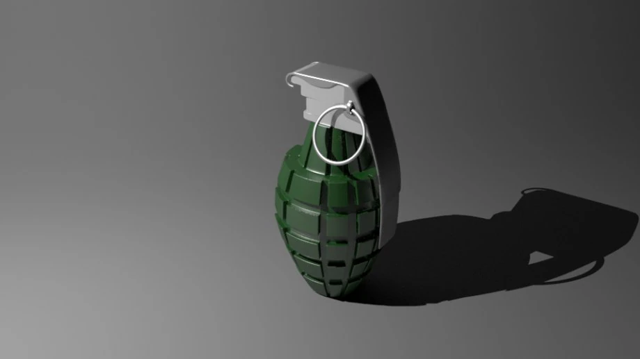 grenade 3D Model .c4d .max .obj .3ds .fbx .stl .blend