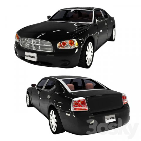 auto Modello 3D .c4d .max .obj .3ds .fbx .stl .blend 