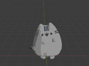 pusheen 3D 모델