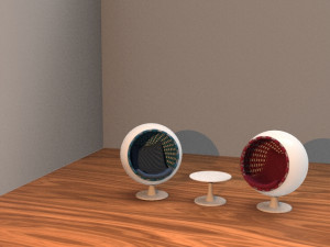 table and chair 3D Модель