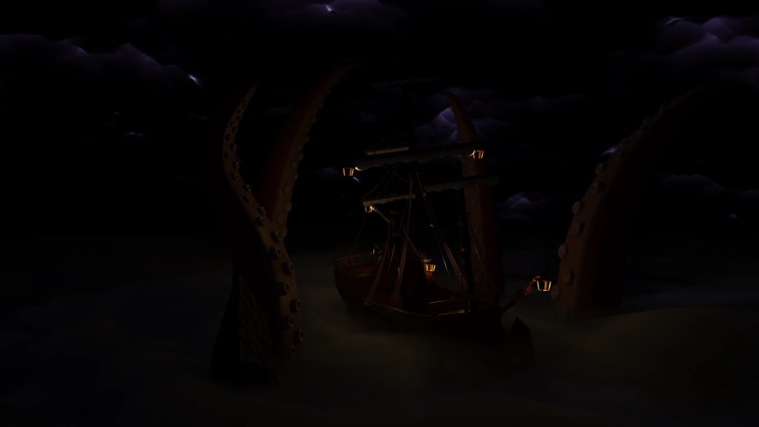 ship at sea 3D Model .c4d .max .obj .3ds .fbx .stl .blend 