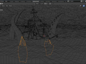 ship at sea 3D Model