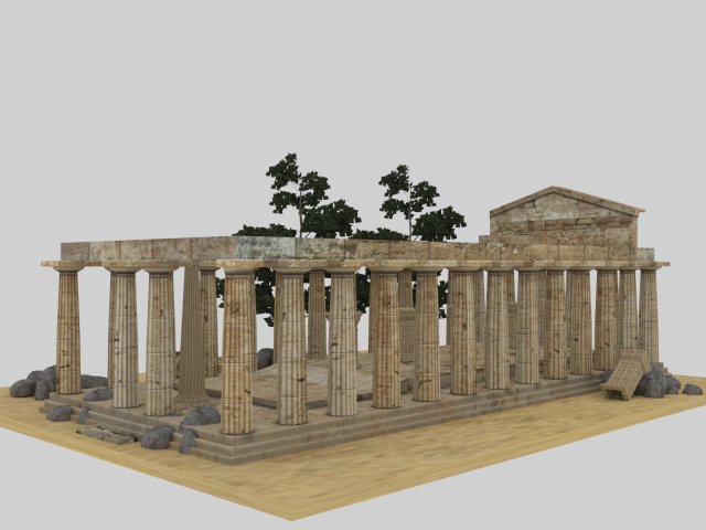 athena temple - temple of athena Modello 3D .c4d .max .obj .3ds .fbx .stl .blend 