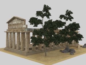athena temple - temple of athena Modello 3D