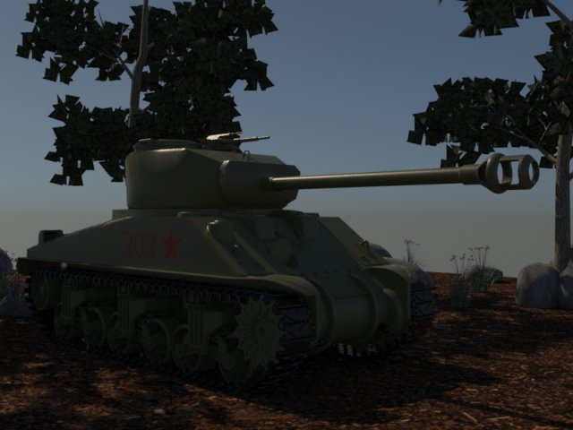 sherman Modelo 3D .c4d .max .obj .3ds .fbx .stl .blend 