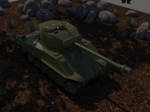 sherman Modelo 3D